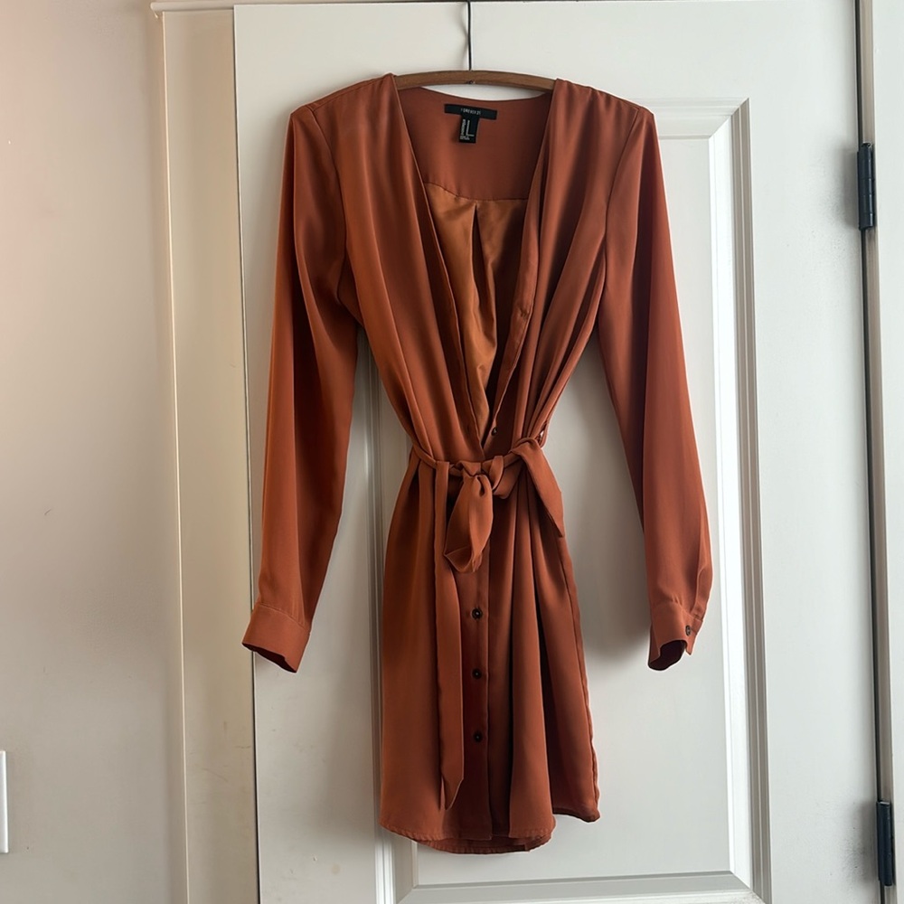 Burnt Orange Fall Dress